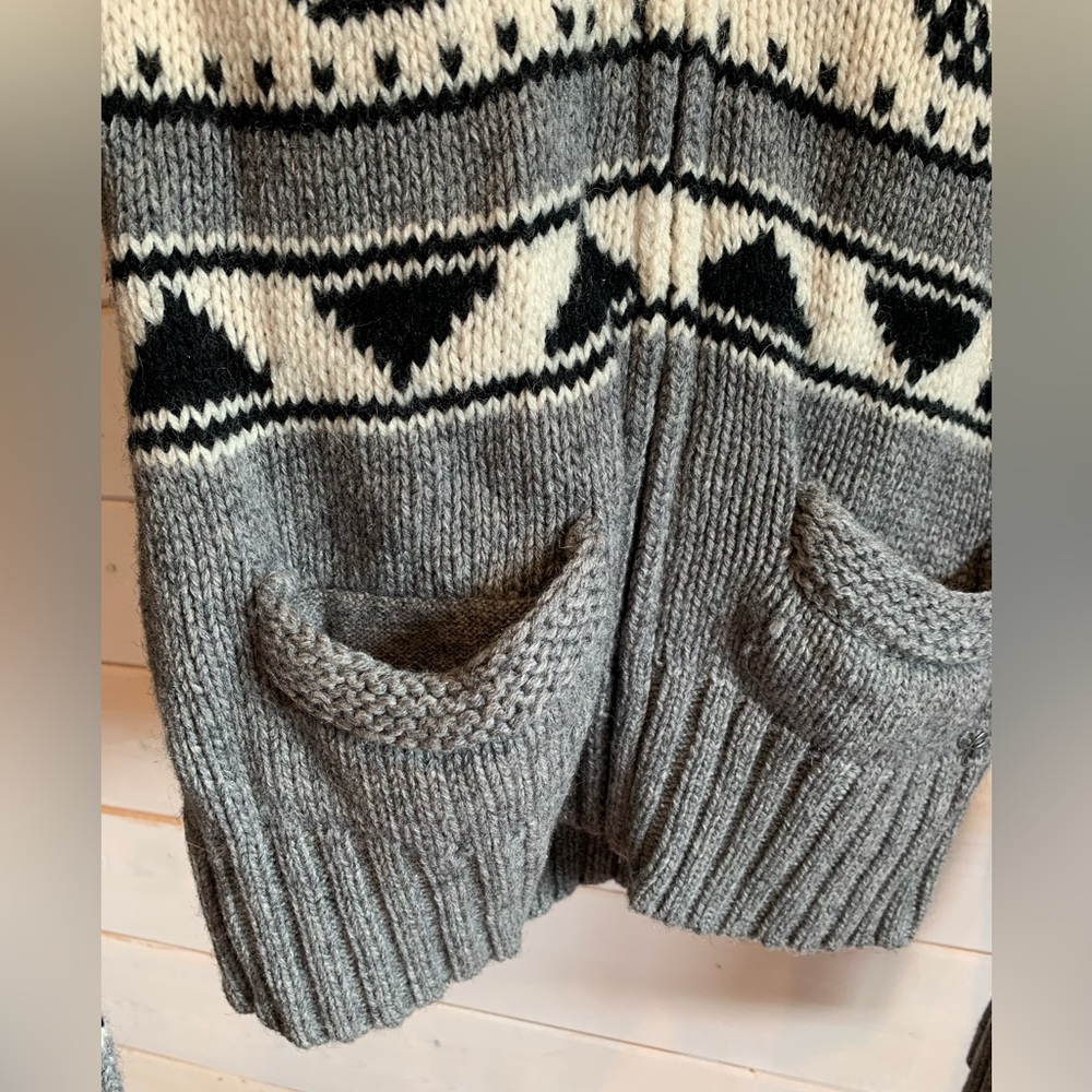 Aritzia TNA | Sea to Sky 100% Lambswool Zip Up Sweater - Picture 4 of 9